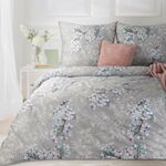 Pościel NELLY5 160 x 200 cm 70 x 80 cm/x2 stalowo-różowy