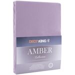 Prześcieradło jersey AMBER 200-220 x 200+30 cm fioletowy