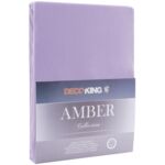 Prześcieradło AMBER 160-180 x 200+30 cm fioletowy