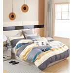 Pościel LILI bawełna satynowa 160 x 200 cm+70 x 80 cm x2 kolorowe pasy