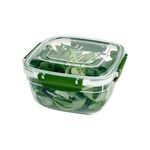 Pojemnik Lock & Fresh 0,9 l 14,7 x 14,7 x 8,4 cm zielony