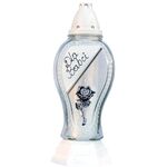 Znicz szklany Dla Babci róża 34 cm Z-47 srebrny