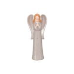 Figura Anioł 10 x 6 x 23 cm szaro-beżowy