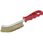 Szczotka z drutu mosiądzowanego rękojeść PVC