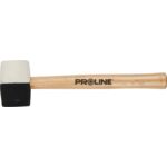 Młotek gumowy czarno-biały 780 g drewniany trzonek Proline