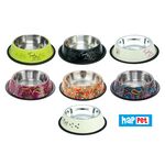 Miska stalowa na gumie 0,5 l mix