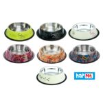 Miska stalowa na gumie 0,7 l mix