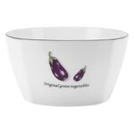 Miseczka Toskania 350 ml z porcelany New Bone biała wzór 4 aubergine