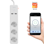 Listwa zasilająca z wyłącznikiem smart Wi-Fi 2 x USB Tuya