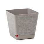 Donica KORA 18 x 18 cm textil - b/taupe + t/k22