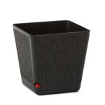 Donica KORA 24 x 24 cm textil - b/czarny + t/k31