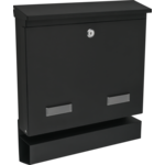 Skrzynka na listy LARGOS C4 z tuba czarny mat