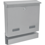 Skrzynka na listy LARGOS C4 z tuba jasny szary