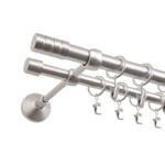 Karnisz podwójny Vito II 160 cm 19/16 mm satyna GO/ON!