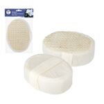 Myjka do ciała, do masażu owalna ecru