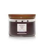Świeca w szkle z 3 drewnianymi knotami Nature`s Wick by WoodWick WildBerry & Jasmine