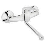 Bateria umywalkowa ścienna SLIM chrom