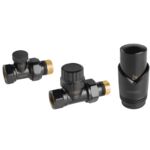 Zestaw termostatyczny prosty czarny