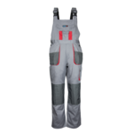 Spodnie ochronne ogrodniczki DEDRA BH3SO-L L/52, szare, Comfort line 190g/m2