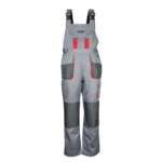 Spodnie ochronne ogrodniczki DEDRA BH3SO-LD LD/54, szare, Comfort line 190g/m2