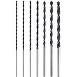 Wiertło do drewna przedłużane 4, 5, 6, 7, 8,10,12 mm x 300 mm, zestaw: 7 sztuk Condor