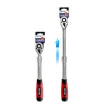 Grzechotka 1/2" 72T, CRV 6140, teleskopowa 305-445 mm Hillen&Mohr