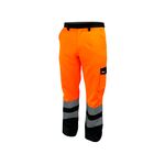 Spodnie ochronne DEDRA BH81SP2- XL odblaskowe rozmiar XL, pomarańczowe
