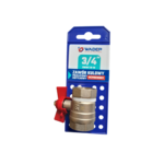 Zawór kulowy przelotowy motylkowy WZMOCNIONY W-W - 3/4" WADEP