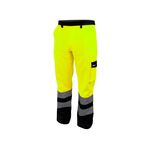 Spodnie ochronne DEDRA BH81SP1- XL odblaskowe rozmiar XL, żółte