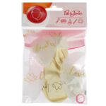Balony ze złotym walentynkowym nadrukiem 5 szt.