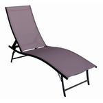 Leżanka 182 x 55 cm lawendowa