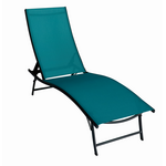 Leżanka 182 x 55 cm turkusowa