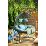 Fotel wiszący dwuosobowy Miron miętowy