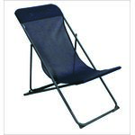 Leżak plażowy 82 x 55 cm szary