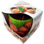 Świeca szklanka powlekana 100 g orzech laskowy