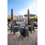 Zestaw Lido 2-osobowy grafitowy