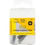 Końcówka krzyżowa PH3 x 25 mm, zestaw: 3 sztuki Condor