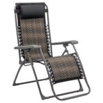 Leżak ogrodowy Delux rattanowy szary mix MIRPOL