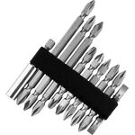 Końcówka SL6, PH1 x 2, PH1 x 2, PH2, PZ1 x 2 x 3 z uchwytem magnetycznym 50 x 65 x 100 x 110 mm, zestaw: 10 sztuk Condor