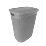 Kosz na bieliznę Thore 60 l szary keeeper