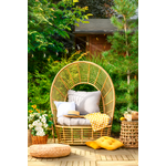 Fotel ogrodowy St. Louise brązowo-szary