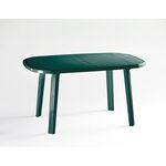 Stół owalny 135 x 84 cm zielony