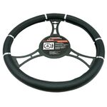 Pokrowiec na kierownice czarny 37 - 39 cm