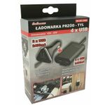 Ładowarka samochodowa USB 4 x USB z przedłużaczem