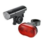 Lampki przód czarna 5 super LED + tył 3 LED