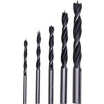 Wiertło do drewna 4 - 10 mm, zestaw: 5 sztuk Condor