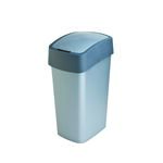 Kosz na śmieci 45 l srebrny / grafitowy