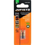 Końcówka krzyżowa PZ1 x 25 mm, zestaw: 2 sztuki Jufisto