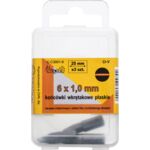 Końcówka płaska SL6 x 1 x 25 mm, komplet: 3 sztuki Condor