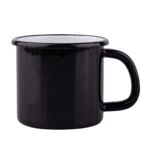 Kubek emaliowany 0,3 l czarny